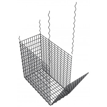 Gabion galvanisé 200x30x100 cm pour mur, muret et clôture
