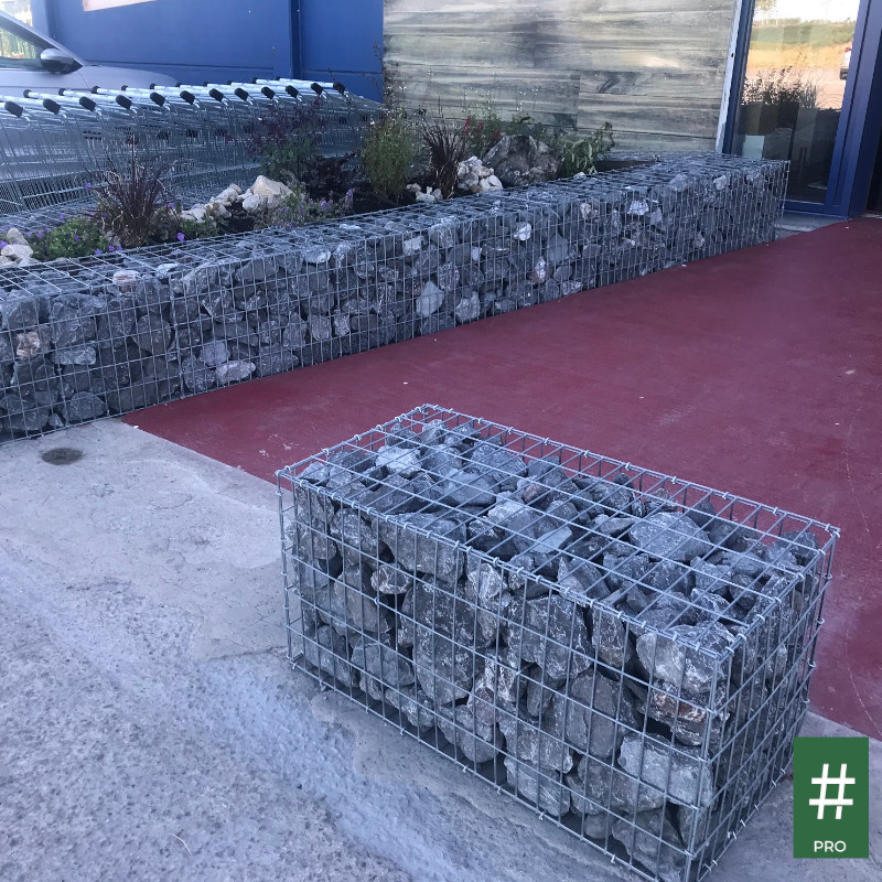 Panier Gabion Circulaire En Acier Galvanisé 100x50 Cm - Pour Lit Surélevé, Mur Décoratif Ou Soutènement - 9